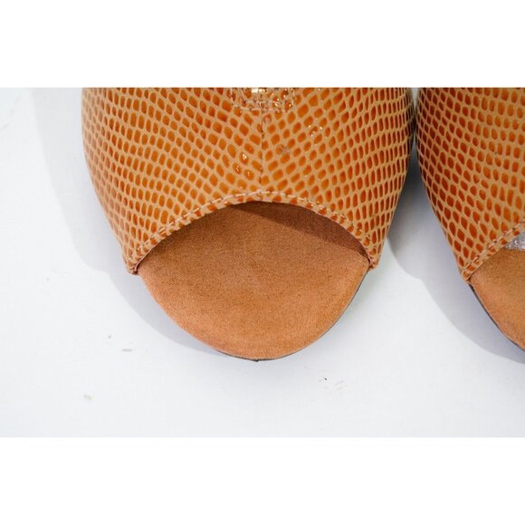 J. Renee Franca Mule Heels Faux Snakeskin Women's Sz 8.5N Shoes - Picture 5 of 15